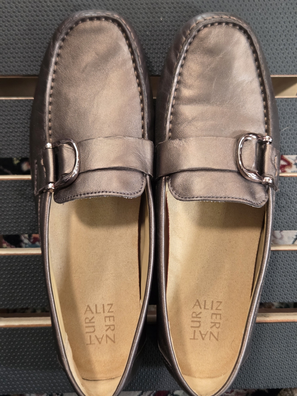 Women's Bronze Leather Driving Shoes